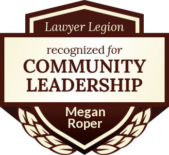Megan Roper | recognized for community leadership | Lawyer Legion